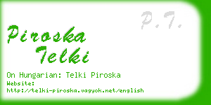 piroska telki business card